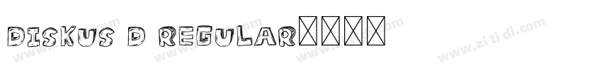 Diskus D Regular字体转换